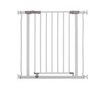 Dreambaby Ava G2095BB - Puerta de seguridad para bebé, puerta de seguridad montada a presión, se adapta a una apertura de 75 a 81 cm de ancho, con doble mecanismo de bloqueo, color blanco