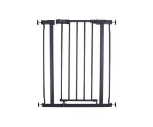 Dreambaby AVA Slimline - Puerta de Seguridad para bebés - Puerta Segura y Extensible montada a presión para escaleras y Perros - 61-68 cm de Ancho y 76 cm de Alto - Carbón