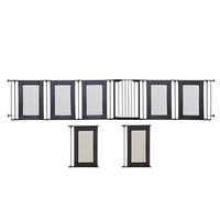 Dreambaby Brooklyn Converta - Puerta de Seguridad 3 en 1 para bebés, Mide 3,75 m de Ancho y 74 cm de Alto, Incluye 2 Extensiones de 58 cm, Color Negro