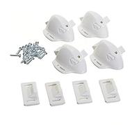 Dreambaby Cerraduras magnéticas adhesivas para gabinetes (4 cerraduras, 0 llaves)