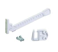 Dreambaby Cierre de seguridad para ventana de bebé, para ventanas de apertura interior, color blanco, modelo G167