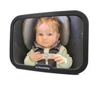 Dreambaby Espejo para asiento trasero F263, gran rectangular ajustable, negro