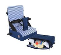 Dreambaby Grab 'N Go - Asiento elevador de viaje, silla alta portátil para niños pequeños para comedor (6 meses a 5 años) con almacenamiento y correa para el hombro