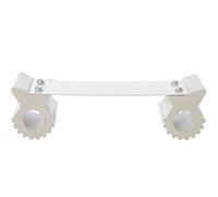 Dreambaby Pinza para debajo de la puerta, antigolpes y pellizcos de dedos, color blanco, paquete de 2, modelo F179