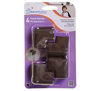 Dreambaby - Protectores de esquinas (espuma, marrón, pack de 4)