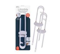 Dreambaby Sliding Locks with Catch 2 Pack-White by Dreambaby