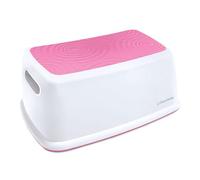 Dreambaby Taburete Premium fácil para niños y Adultos; Puede Contener hasta 120 kg; Independencia Cocina y baño; Textura Superior Ondulada; Almohadillas Base Antideslizantes - Rosa