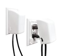 Dreambaby Tapón de doble ajuste y cubierta de salida eléctrica, Blanco, Pack De 2