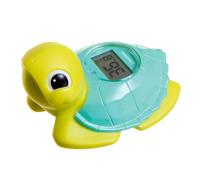 Dreambaby Turtle Baby Bath Thermometer - Instant Read Digital Thermometer for Water and Room Temperature - Floating Baby Bath Toy - Newborn Must-Have