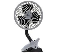 Dreambaby Ventilador para cochecito de bebé, ventilador de clip ajustable, solución de refrigeración portátil y conveniente para cochecitos, cunas, mesa y escritorio (pilas no incluidas) (negro)