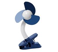 Dreambaby Ventilador portátil con clip para cochecito de bebé, con aletas de espuma suave, perfecto para cochecitos, cunas, sillas de ruedas, playa, camping y piscina, color azul, modelo L2365