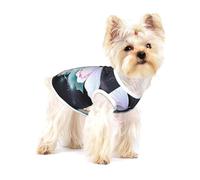DreamBloomWings - Camiseta de alta calidad para perro, ropa suave 100 % algodón, perfecta para perros pequeños a medianos, camisas elegantes y cómodas para perros, talla L