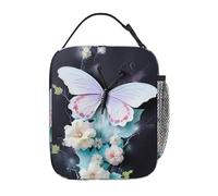 DreamBloomWings - Lonchera aislada para hombres y mujeres, diseño de impresión completa, reutilizable, lonchera de gran capacidad a prueba de fugas para el trabajo, escuela, oficina, viajes, picnic