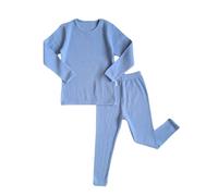 DreamBuy 20 Colores de Pijama/chándal/Pijamas Unisex para niños y niñas Pijamas para bebés Pijamas para Mujeres y Hombres (3-4Y, Azul Polvo)