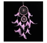 Dreamcatcher Atrapa SueñOs Atrapasueños decoración de la habitación Tejido Plumas atrapando el sueño ángulo Campanas Viento Mascota(F)