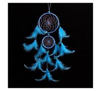 Dreamcatcher Atrapa SueñOs Atrapasueños decoración de la habitación Tejido Plumas atrapando el sueño ángulo Campanas Viento Mascota(C)