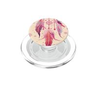 Dreamcatcher Boho Rainbow Purple Feather Dreams Blush Pink PopSockets PopGrip para MagSafe