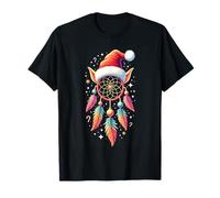 Dreamcatcher Christmas Santa Elf Feather Dream Catcher Camiseta