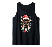 Dreamcatcher Christmas Santa Elf Feather Dream Catcher Camiseta sin Mangas