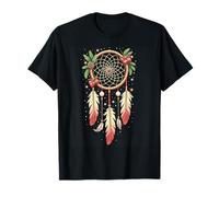 Dreamcatcher Christmas Santa Feather Xmas Dream Catcher Camiseta