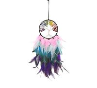 Dreamcatcher Colorful Tree of Life Stone Wind Chime Pendant Student Birthday Graduation Gift Room Decoration Natural Stones Hanging Nordic Home Girl Kids Wall Hangings