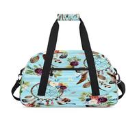 Dreamcatcher Floral Kids Duffel Bags for Girls Boys, Ethnic Dream Overnight Weekender Travel Bag 24L Sport Gym Duffel Bag Practice Tote Carry Bag, color, 24 L, Organizador de bolsas