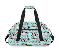 Dreamcatcher Flower Kids Duffel Bags for Girls Boys, Rose Dream Overnight Weekender Travel Bag 24L Sport Gym Duffel Bag Practice Tote Bag, color, 24 L, Organizador de bolsas