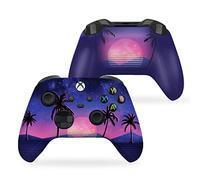 DreamController Vaporwave Grid - Controlador inalámbrico X-box personalizado compatible con X-box One/X-box Series X/S Orgullosamente personalizado en Estados Unidos con impresión hidrófuga permanente