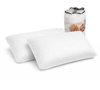 DREAMDI Almohada viscoelástica con núcleo 100% viscoelástico Confort 90X35, Funda Anti ácaros. Desenfundable. Ergonomica, Alivio de la presión (Pack de 2 Unidades)