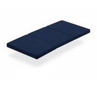 DREAMDI Colchón de Cuna de Viaje 120 X 60 cm - Plegable en 3 Piezas - Núcleo de Espuma HR 5 cm - Transpirable & Antibacteriano Azul