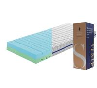 DREAMDI Colchon de Espuma articulado 90X210 Berlin, Dos firmezas, Altura 20 CM, desenfundable y Lavable. Higiénico