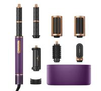 DREAME AirStyle Pro, Moldeador de Pelo 7 en 1, Secado Rápido, 2 Cilindros Moldeadores, Volumen al Pelo, Reduce el Encrespamiento, Estuche de Piel, Peinado con Flujo de Aire, Diseño Magnético, Púrpura