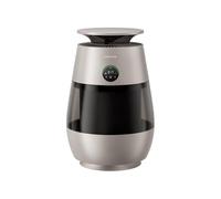 DREAME AP10 Purificador de Aire Para Hogares Con Mascotas, Sistema 360° Alta Presión Negativa, Purificación 5 Etapas Que Captura Pelo y Olores, Transparente, Tapa Curva, Luz Eco, Control Con App