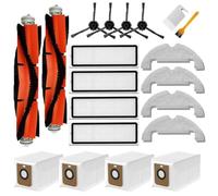 Dreàme Bot D10 Plus RLS3D Robot Aspiradora 2 cepillos principales, 4 filtros, 4 cepillos laterales, 4 toallitas, 4 bolsas de polvo, 2 herramientas de limpieza (multicolor - 20 unidades)