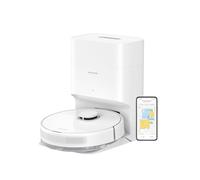 DREAME D10 Plus Gen 2 Robot Aspirador y Fregasuelos 2 en 1 con Base Autovaciado, 6.000Pa, LiDAR Navegación, Capacidad de Superar Obstáculos de 20MM, Mapa Multicapa, 5200 mAh Batería, Blanco