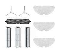 Dreame D10s Robot Aspirador Kit de Accesorios, Incluye 2X Cepillos Laterales, 3X Filtros de Polvo, 3X Paños de Mopa, 1x Cepillo Principal, Accesorios Originales