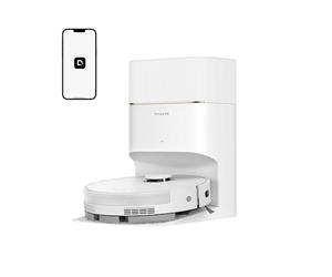 DREAME D20 Pro Plus Robot Aspirador y Fregado 2 en 1, 13.000 Pa, Cepillo Doble para Pelo de Mascotas, Limpieza de Esquinas, Vaciado, Navegación LDS, Esquiva con Láser, Suelos Duros/Alfombras, 5200 mAh