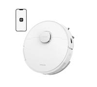 DREAME D20 Robot Aspirador Succión de 13.000 Pa, Cepillo Doble Para Pelo de Mascotas, Navegación LDS, Aspirado y Fregado 2 en 1, Suelos y Alfombras, Batería de 5200 mAh y Control Por Voz y App, Blanco