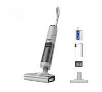 DREAME G10 Pro Aspirador en Seco y Húmedo, Succión de 16000 Pa, Restos Líquidos y Sólidos, Pantalla LED, Cepillo de Doble Borde Limpieza con Doble Rotación con Solo Pulsar un Botón, 35min de Autonomía