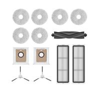 Dreame Kit de accesorios, 1 cepillo principal, 2 cepillos laterales, 2 filtros de polvo, 2 bolsas de recogida de polvo, 3 pares de cepillos compatibles con L10s Ultra y L10 Ultra