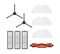 Dreame Kit de Accesorios D9 Pro/D9 Max/L10 Pro: Saque el máximo Partido a su Limpieza con 1x Cepillo Principal, 2X cepillos Laterales, 3X filtros y 3X paños de fregona - Original y Compatible