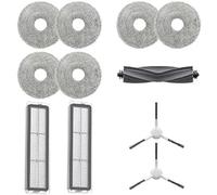 Dreame Kit de Accesorios Original para L10 Prime/L10s Ultra/L10 Ultra: 1x Cepillo Principal, 2X Cepillos Laterales, 2X Filtros de Polvo, 6X Paños de Mopa (3 Pares)