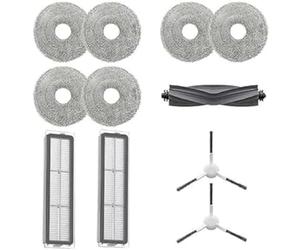 Dreame Kit de Accesorios Original para L10 Prime/L10s Ultra/L10 Ultra: 1x Cepillo Principal, 2X Cepillos Laterales, 2X Filtros de Polvo, 6X Paños de Mopa (3 Pares)