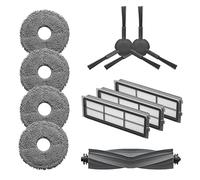 Dreame Kit de Accesorios para Dreamebot L10s Pro, Incluye 1 Cepillo Principal, 2 cepillos Laterales, 3 filtros de Polvo, 2 Pares de mopas