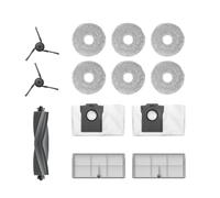 Dreame Kit de accesorios para el robot X40 Master Incluye 6 mopas (3 pares), 2 filtros, 2 cepillos laterales, 2 bolsas de recogida de polvo, 1 cepillo principal, accesorios originales Dreame.