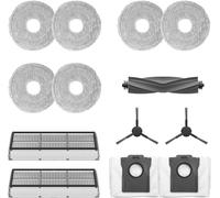 Dreame Kit de accesorios para robot L10sUltraGen2, L40UltraAE, incluye 1x cepillo principal, 2x cepillos laterales, 2x filtros de polvo, 2x bolsas de recogida de polvo, 6x paños de mopa (3 pares)