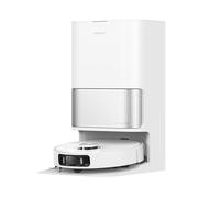 DREAME L40 Ultra Ae Robot Aspirador con 19,000 Pa de Succión, Cepillos y Mopa de Alcance Flexible, Elimina La Suciedad Húmeda y Seca, La Estación Todo En Uno Vacía el Polvo, Blanco