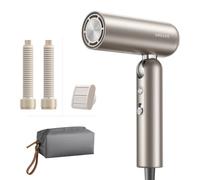DREAME Pocket Neo 2 Gold, Secador de Pelo de Alta Velocidad, Plegable en 3 Formas, 300 g, Motor de 110.000 RPM, 300 Millones de Iones Negativos/cm³, Constante a 57 °C, Secado Con NTC en 40 s