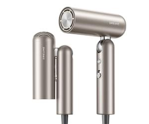 DREAME Pocket Pro Secador de Pelo de Alta Velocidad, Plegable en 3, Peso 300 g, Motor de 110.000 rpm, 300 Millones de Iones Negativos/cm³, Secado NTC en 40 Segundos, Funcionamiento Silencioso