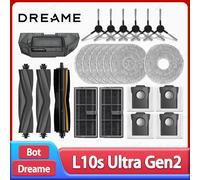 Dreame-Robot aspirador L10s Ultra Gen2/L30s Ultra, accesorios, Cepillo Lateral principal, paño de mopa, filtro Hepa, bolsa de polvo, repuestos 4 Mop Cloths